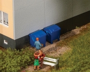 HO Scale - Modern Trash Containers